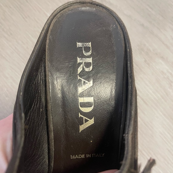 Prada Brown Heeled Mules - NEW - Picture 5 of 6